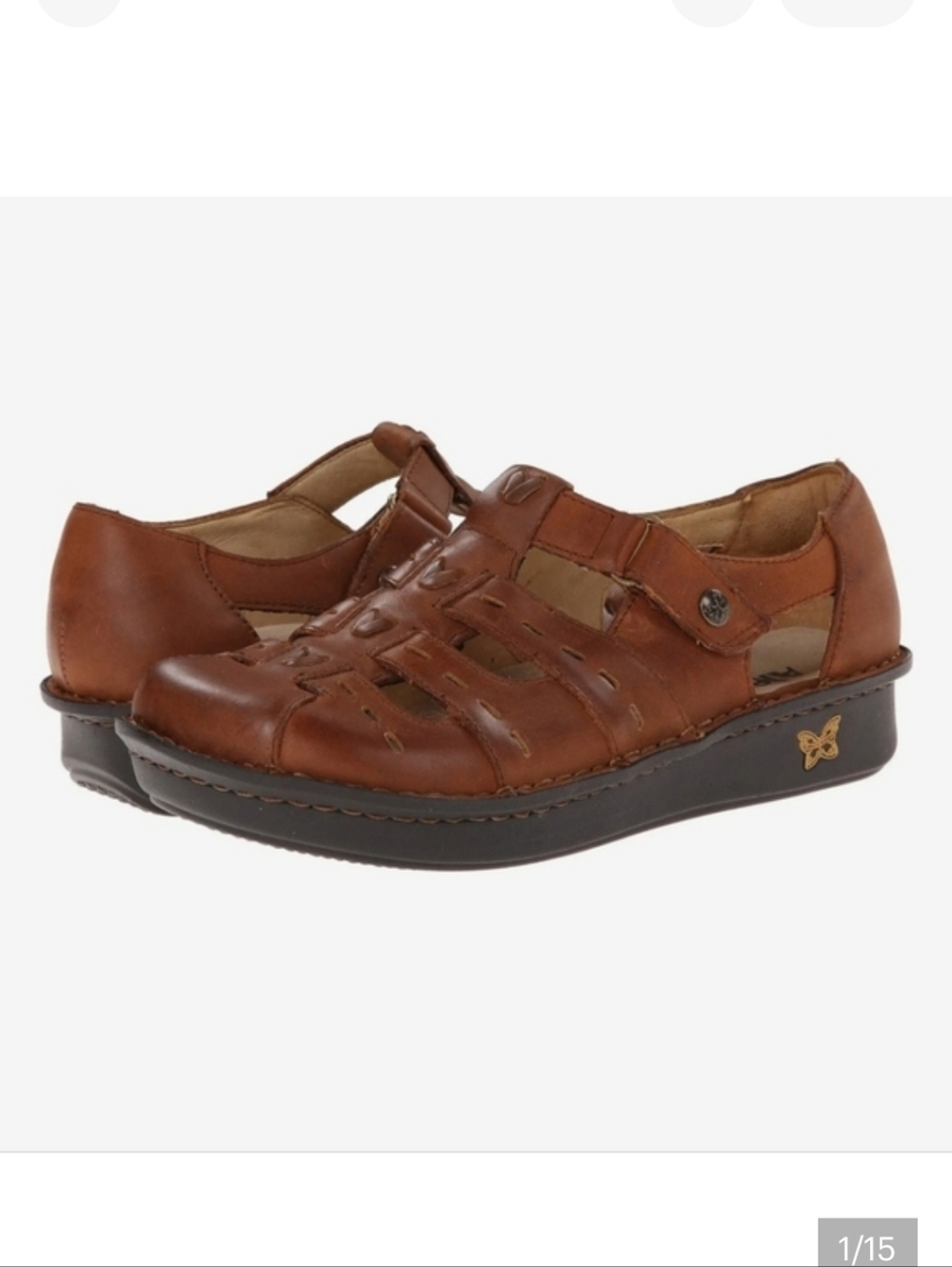 Alegria Pesca Brown Sandal Size 38
